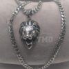 Lion head stainless steel necklace