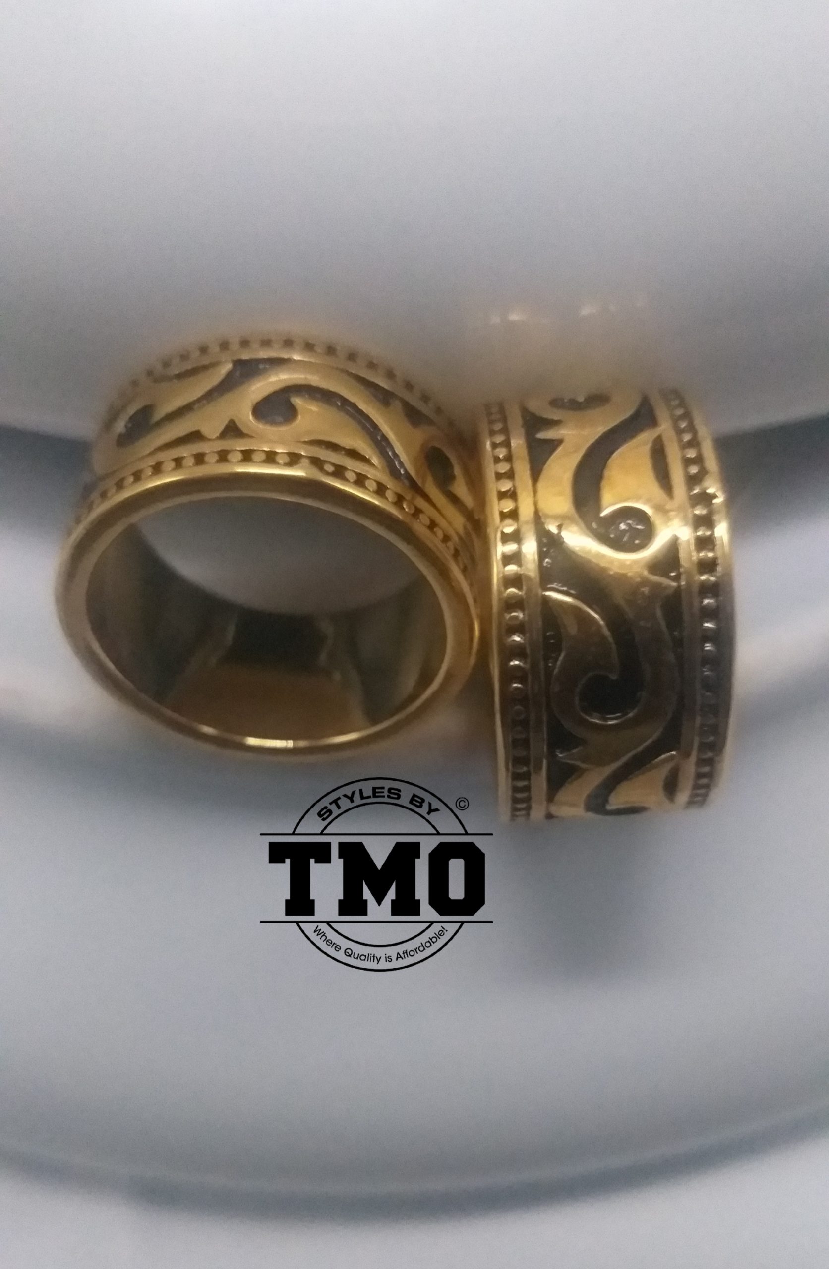Minimalist Gold plated stainless steel ring