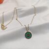 Gucci inspired Green Pendant Necklace