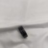 Black stainless steel ring 8mm wide by 1.8 thick size 12
